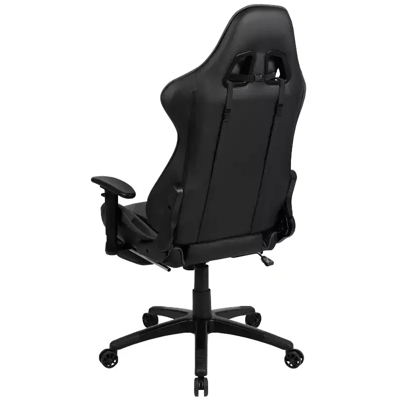 Flash Furniture X30 Gaming Chair Racing Office Ergonomic Computer Chair with Fully Reclining Back and Slide-Out Footrest in Red LeatherSoft