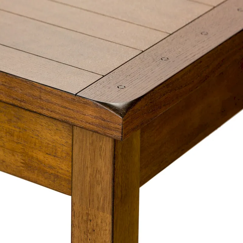 Treasures Rustic Oak Black Sheaf Back Dinette Set (5 Pieces)