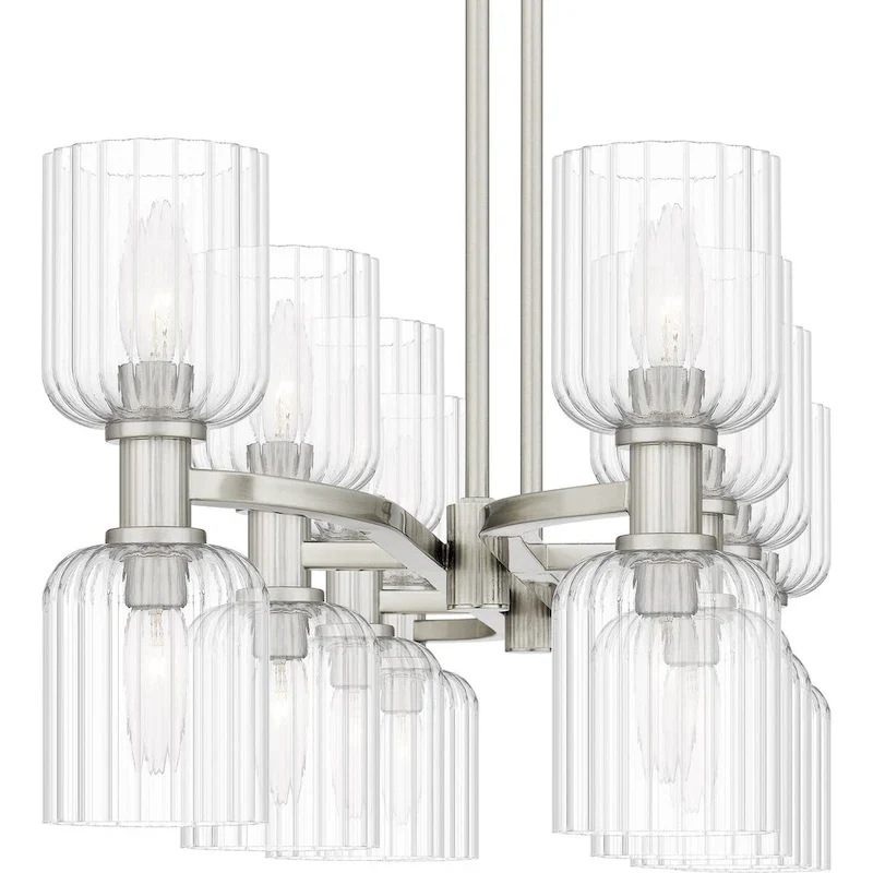 Ramada 16-Light Brushed Nickel Island Light