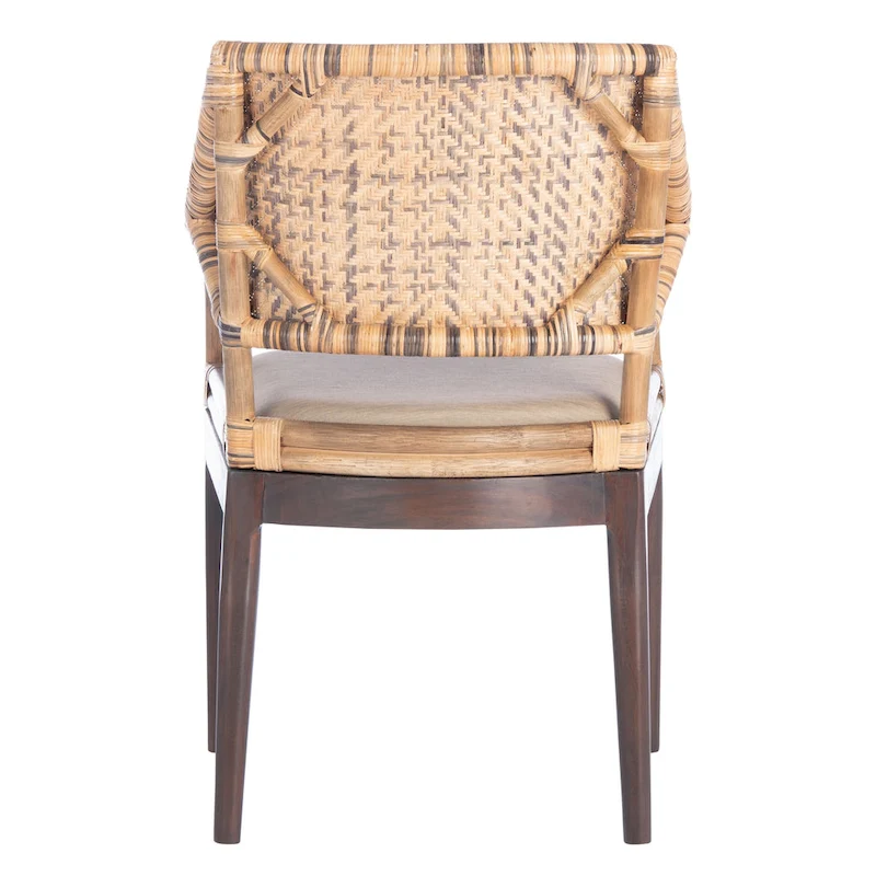 SAFAVIEH Saveta Honey Arm Chair - 23  x 22.5  x 34  - 23Wx23Dx34H