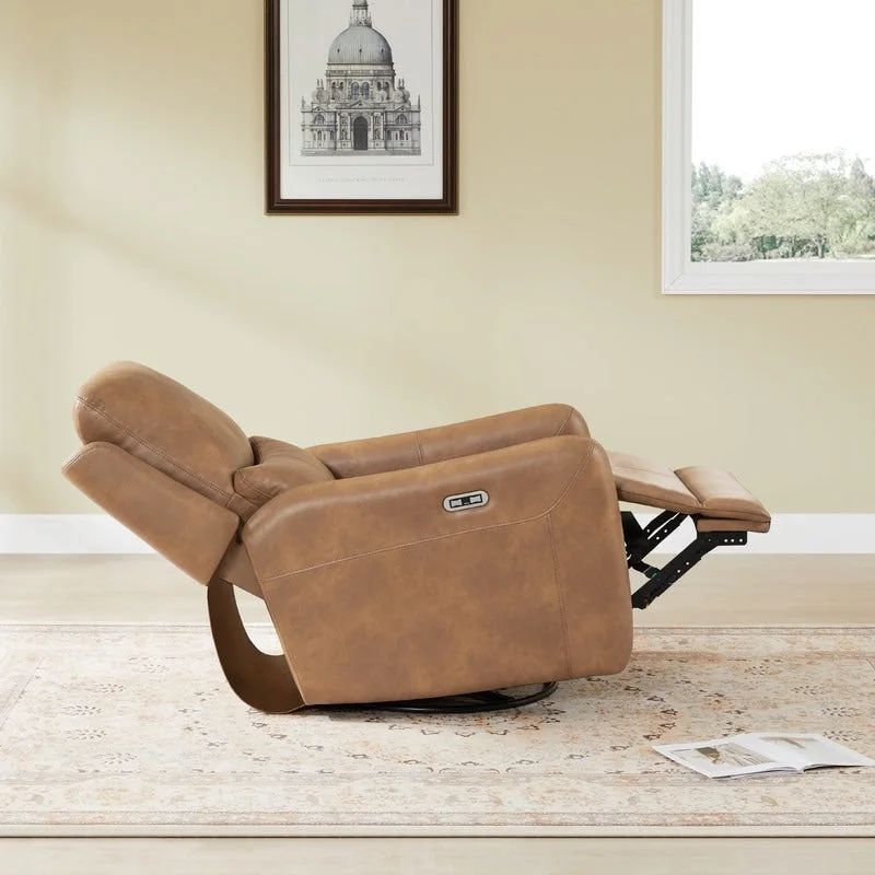 Adalyn Power Swivel Glider Recliner with Lumbar Pillow