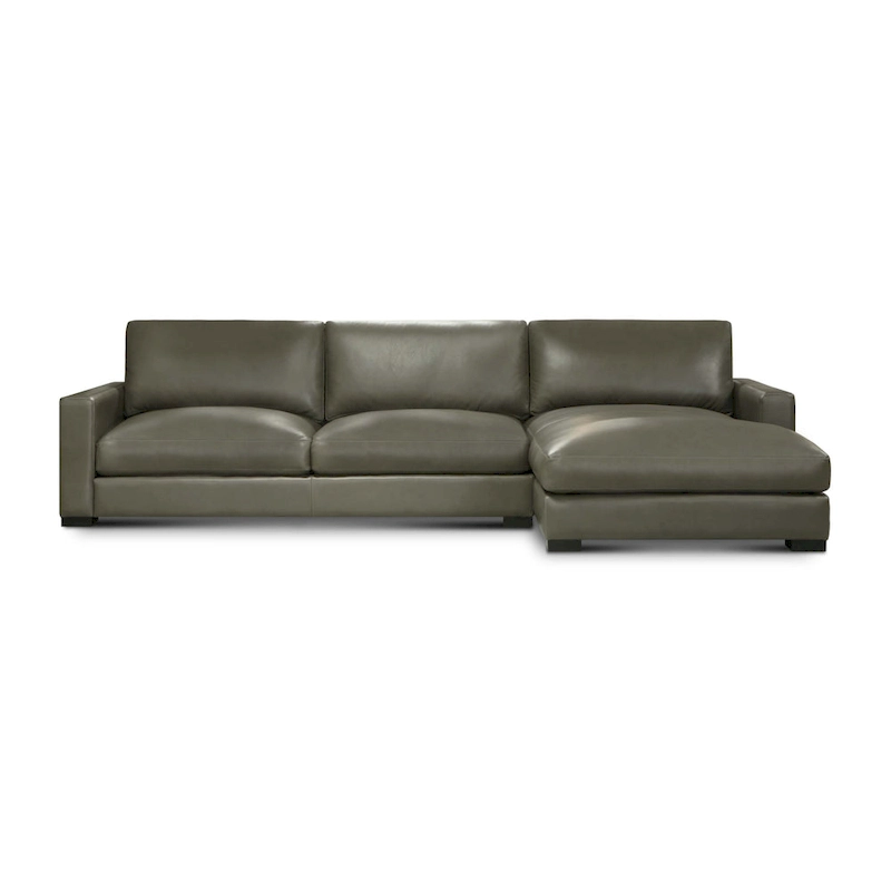 Vancouver Upholstered Chaise Sectional in Portofino Cavalla