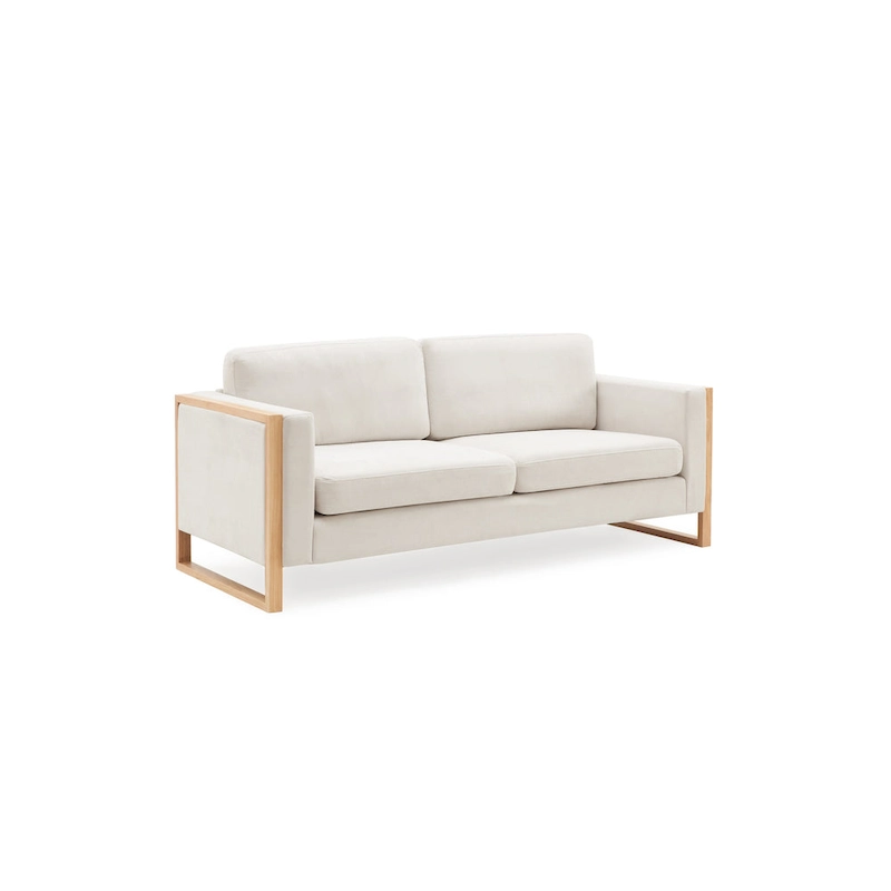 Christopher Knight Home - Lily Modern 79 3-Seater Sofa with Solid Wood Legs