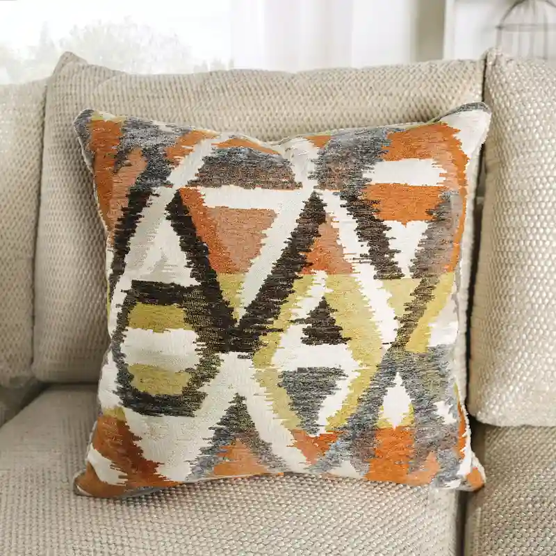 Pluttnam Transitional Tan Microfiber U-Shaped Sectional by Furniture of America