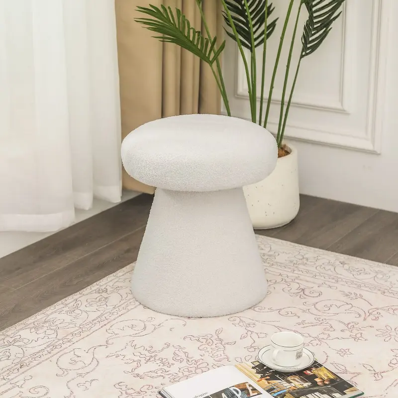 Mushroom Ottoman Large Soft Foot Stool