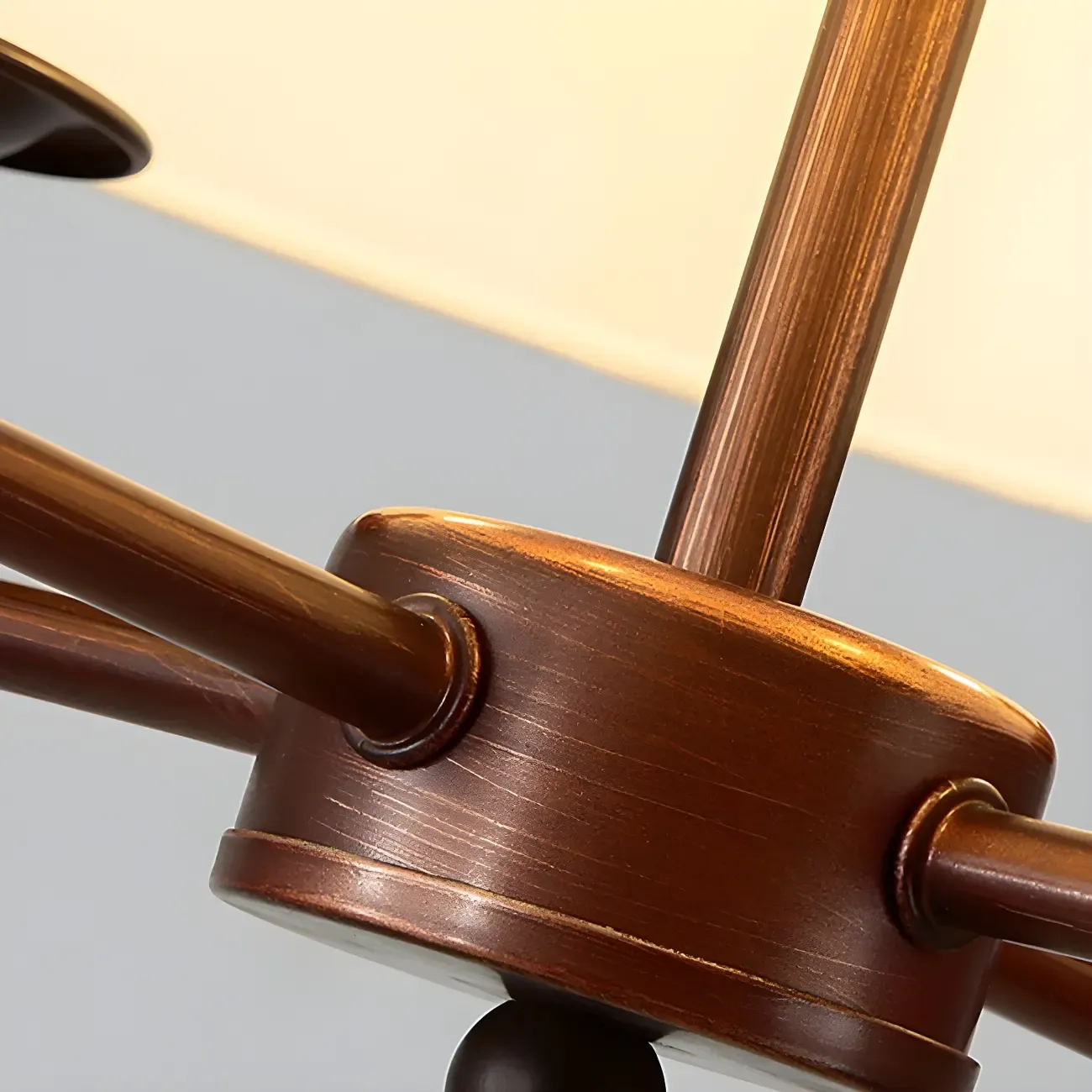 Adjustable Classic Metal White Drum Chandelier