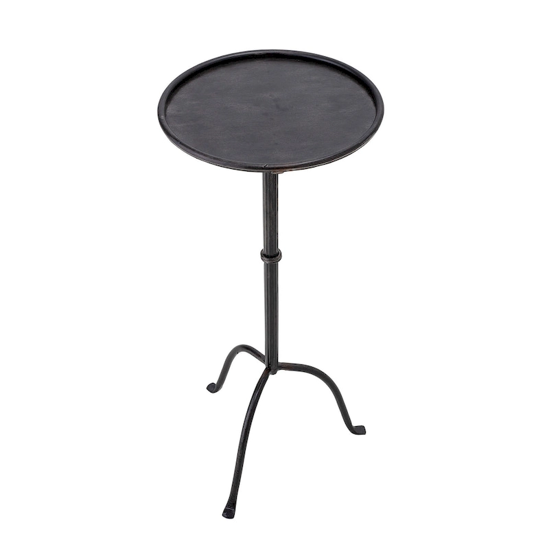 Round Metal Drink Table