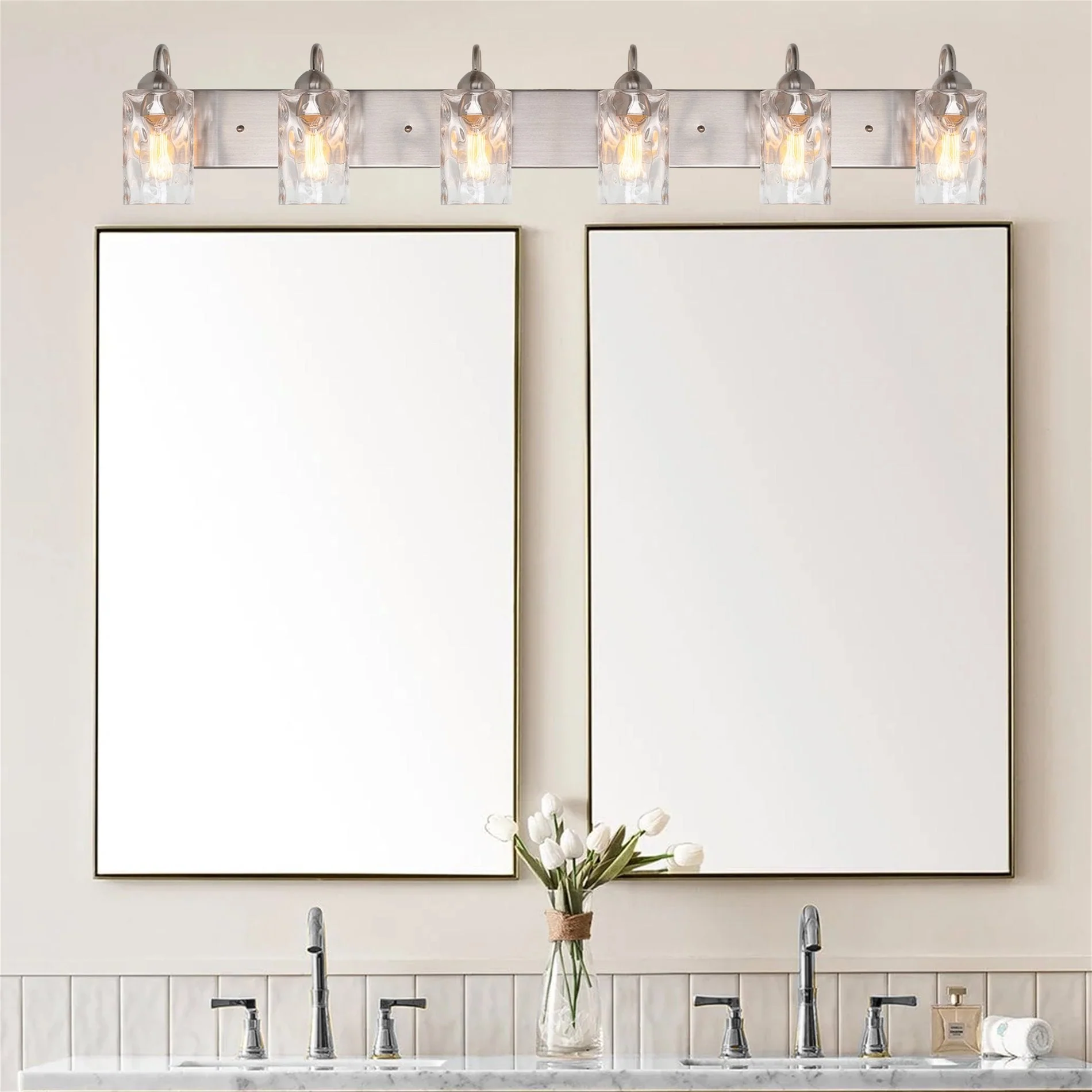 Armada II 48 Modern 6-Light Over Mirror Vanity / Bathroom Light