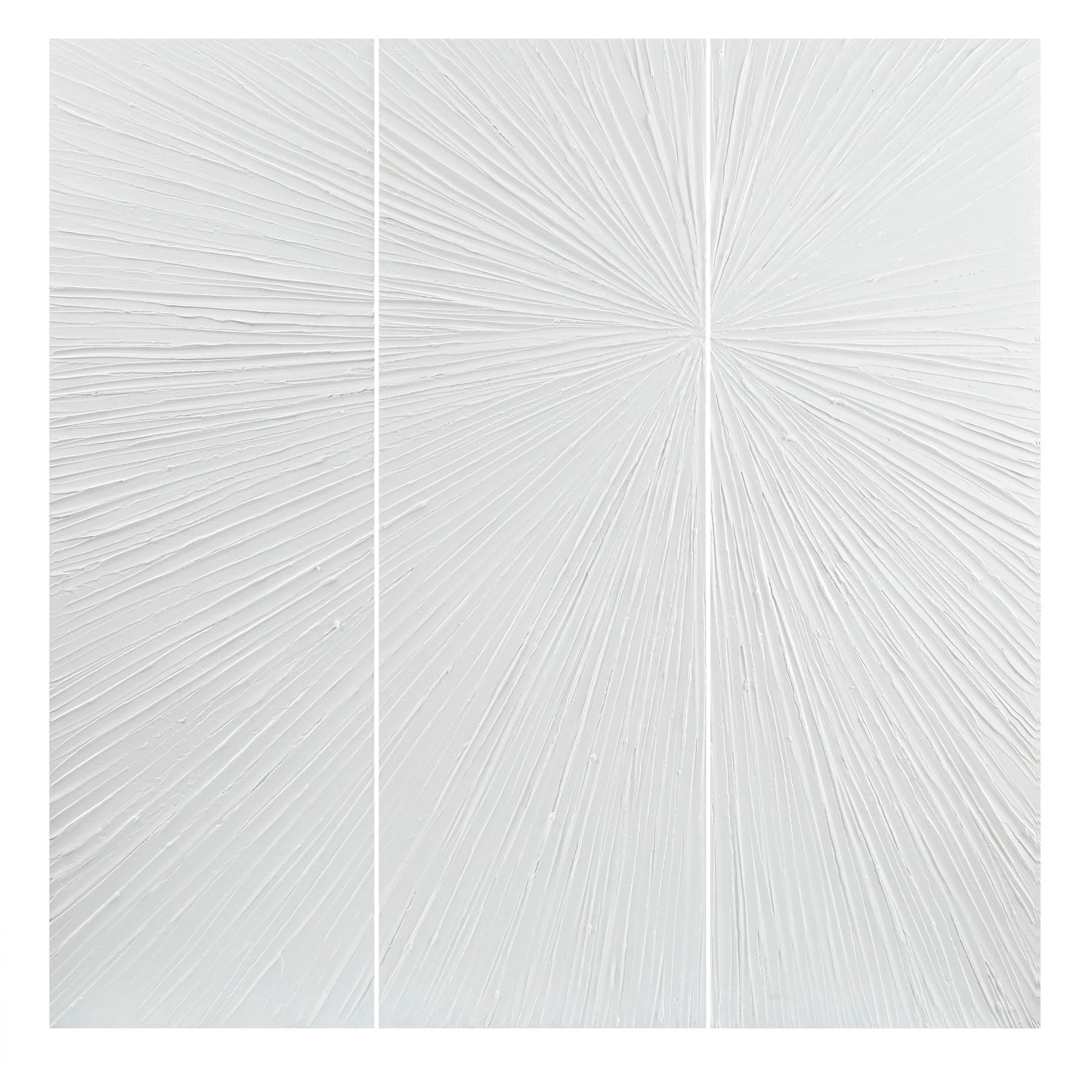 Madison Park Signature Sunburst Hand Painted Triptych 3-piece Dimensional Resin Wall Art Set