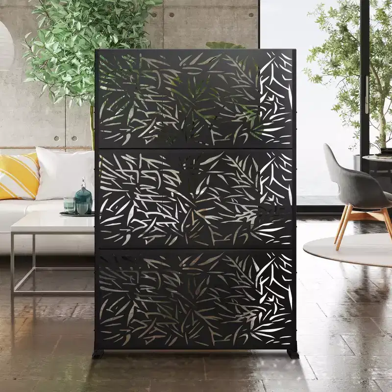 Dovelina Metal Outdoor Privacy Screen Freestanding Patio Decorative Screens