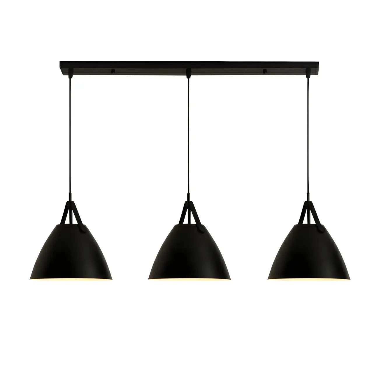 Modern Black Metal Adjustable Kitchen Island Pendant Light