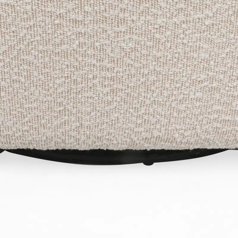 Mokena Textured Boucle Upholstered Swivel Club Chair by Christopher Knight Home