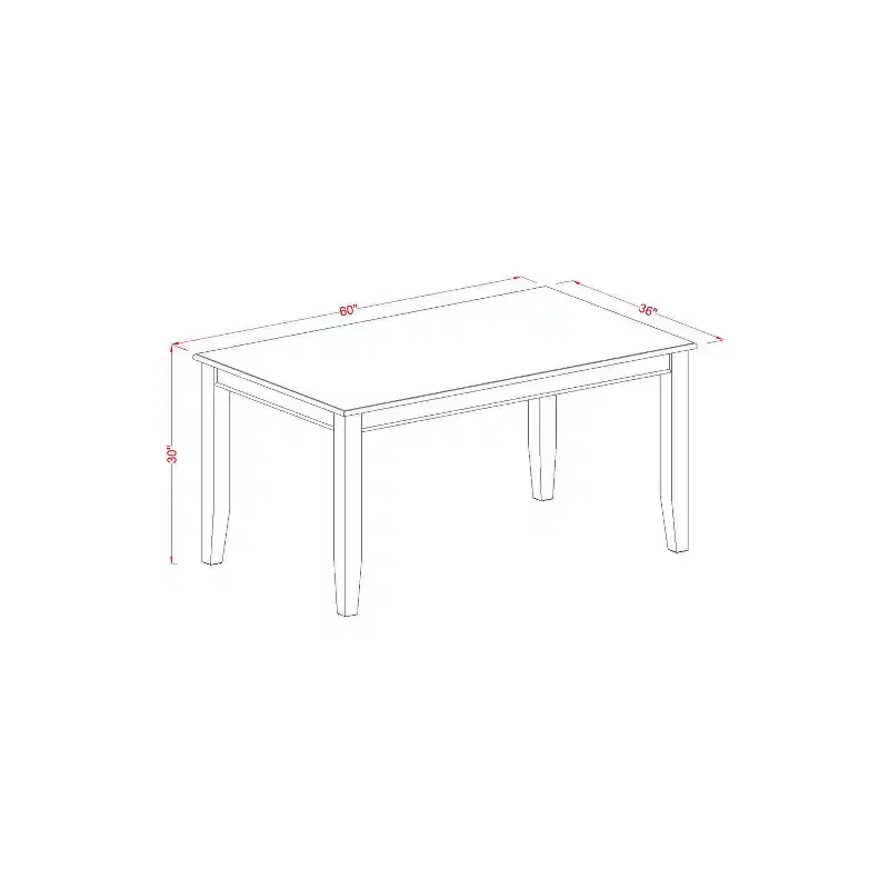 HomeStock Rectangular Dining Table 36x60