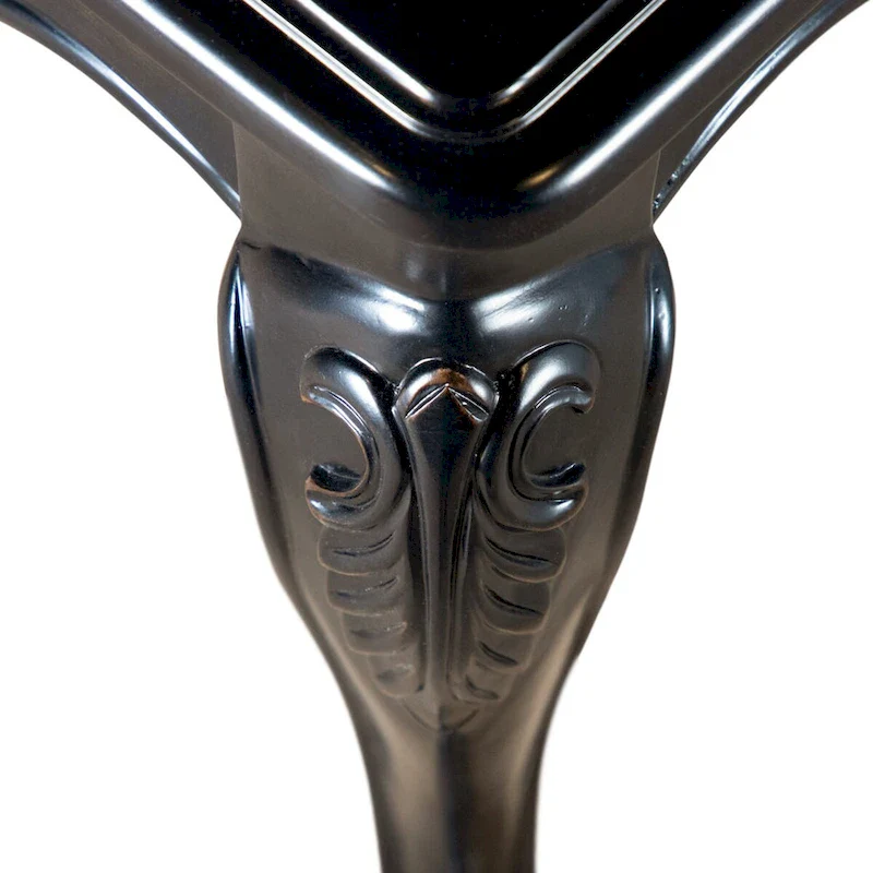 Furniture of America Clarissa Traditional Solid Wood End Table with Carved Legs