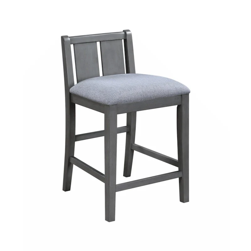 Graham 36 3-Piece Finish Small Space Counter Height Dining Table with Shelves and 2 Chairs