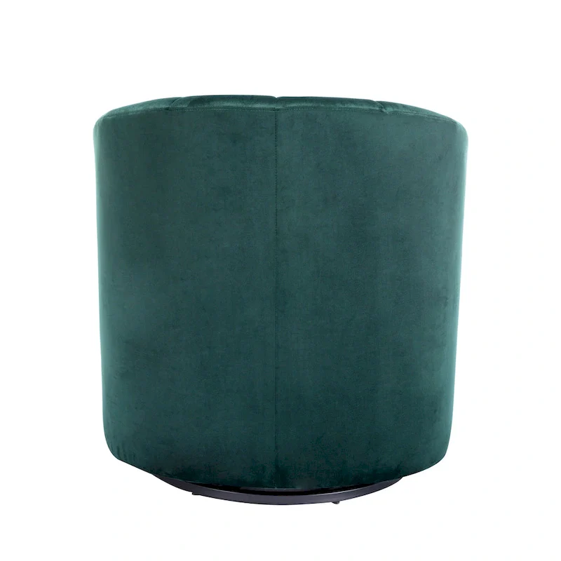 Carson Carrington Junsele Velvet Upholstery Swivel Accent Club Chair