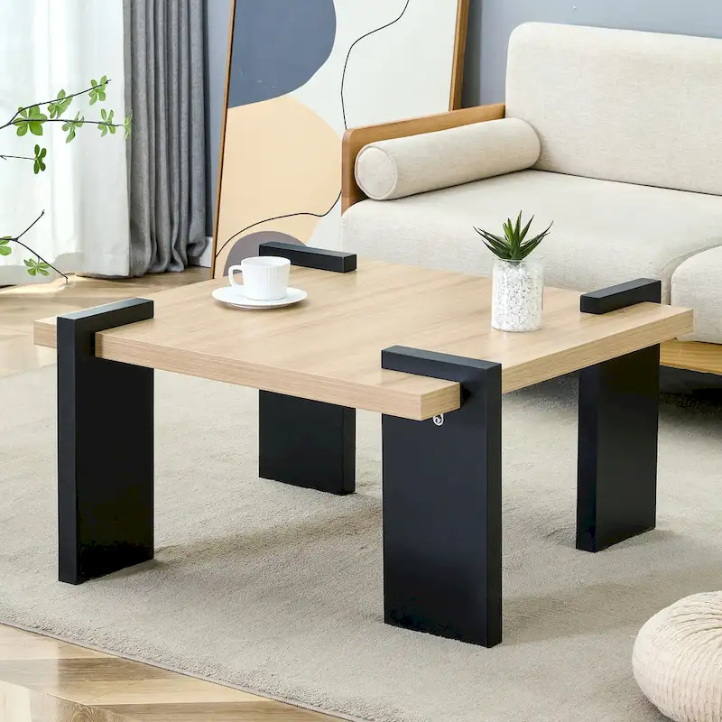 Modern MDF Coffee Table Durable Stylish Living Room Furniture