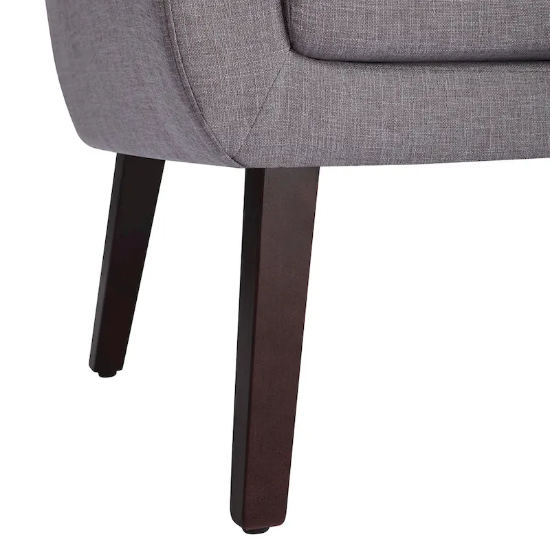 HUIMO Fabric Arm Chair Accent Chair and Ottoman Set Grey/ Beige/ Blue/ Dark Teal