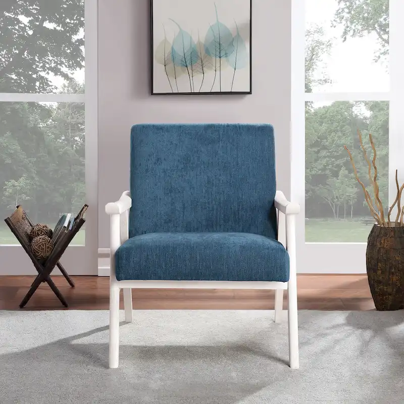 Weldon Mid-Century Fabric Upholstered Chair