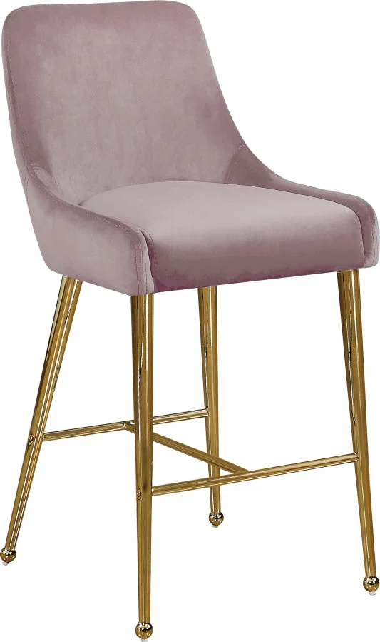 Catrina Velvet Counter Height Stool in 6 Color Options