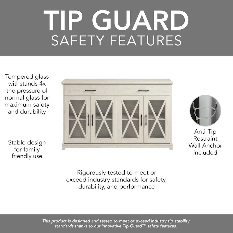 60W Sideboard Buffet Cabinet with Drawers by