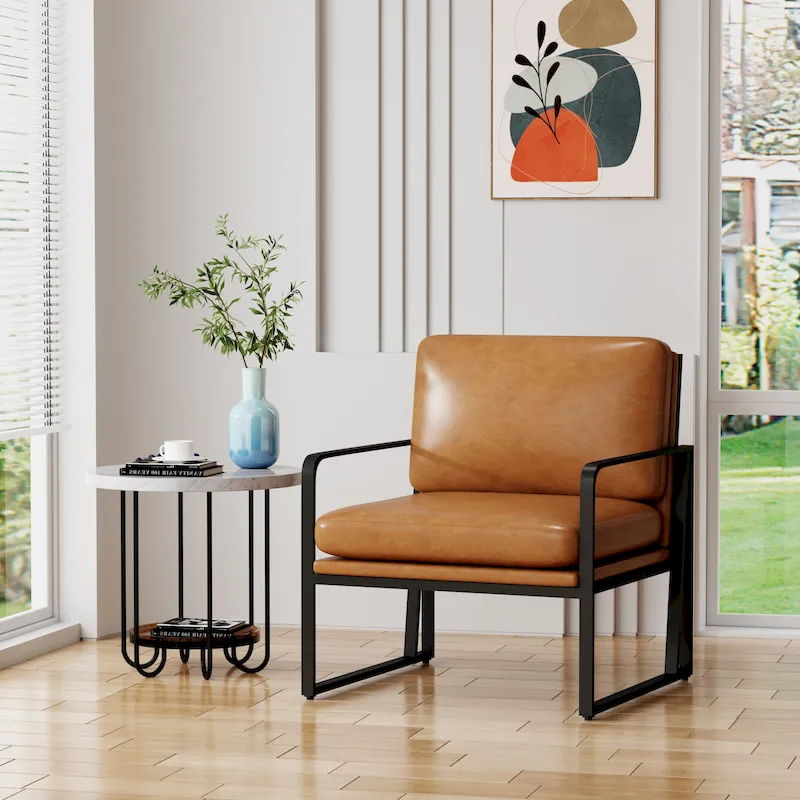 Accent Chairs, Living Room Chairs Linen Arm Chair Accent Chairs for Living Room