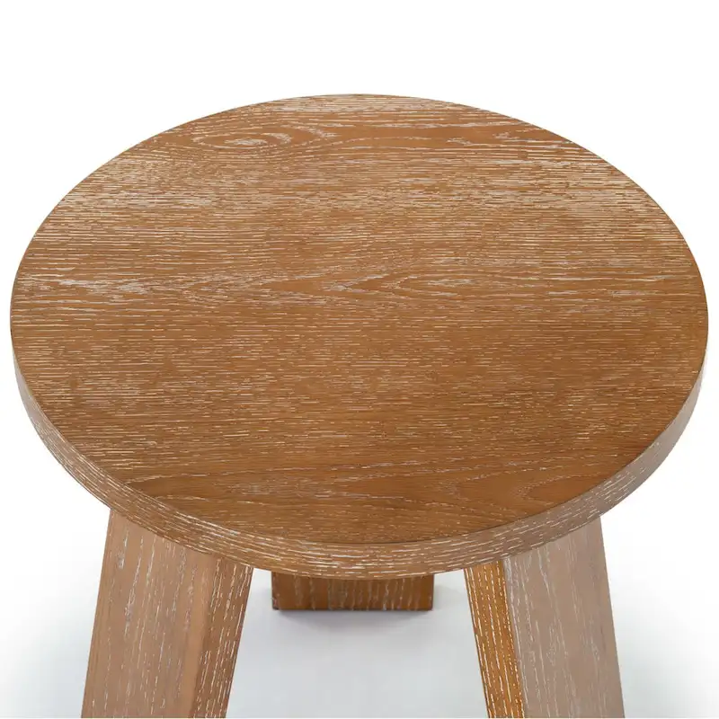 Accent Table - Oak Veneer, Natural Wood Grain, 20W x 20D x 22H