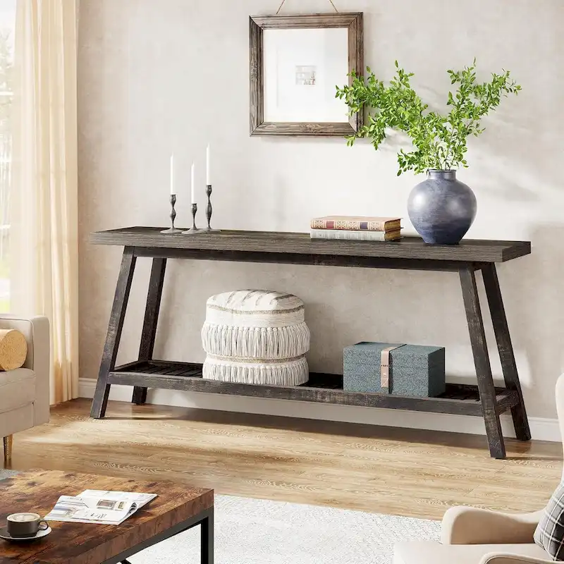 Extra Long Console Entryway Table, 70.9 Inches Console Table