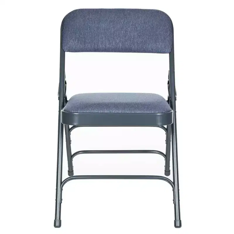 Set of 4 Deluxe Fabric Padded Triple Brace Folding Chairs - Hampden Furnishings
