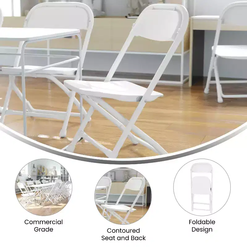 Flash Furniture 10 Pack Kids Plastic Folding Chair