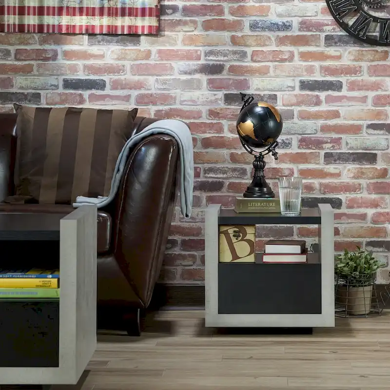 18-inch 1-Shelf Side Table