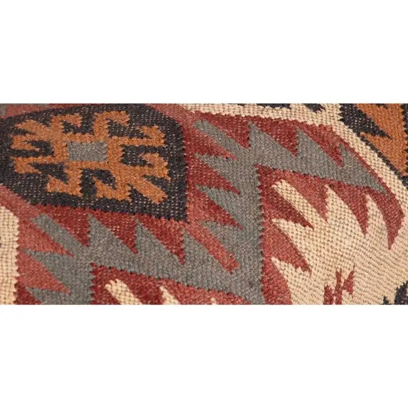 Handmade Kilim Upholstered Wooden Bench (India) - 48  L x 16  W x 18  H