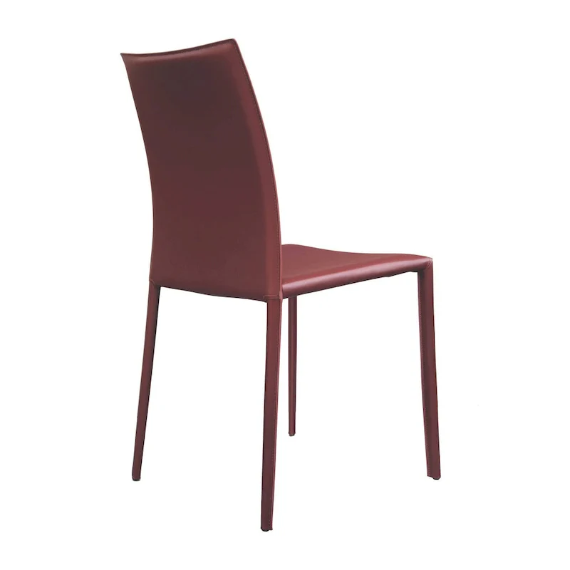 Lynda Mid-Century Modern Bonded Leather Dining Chair