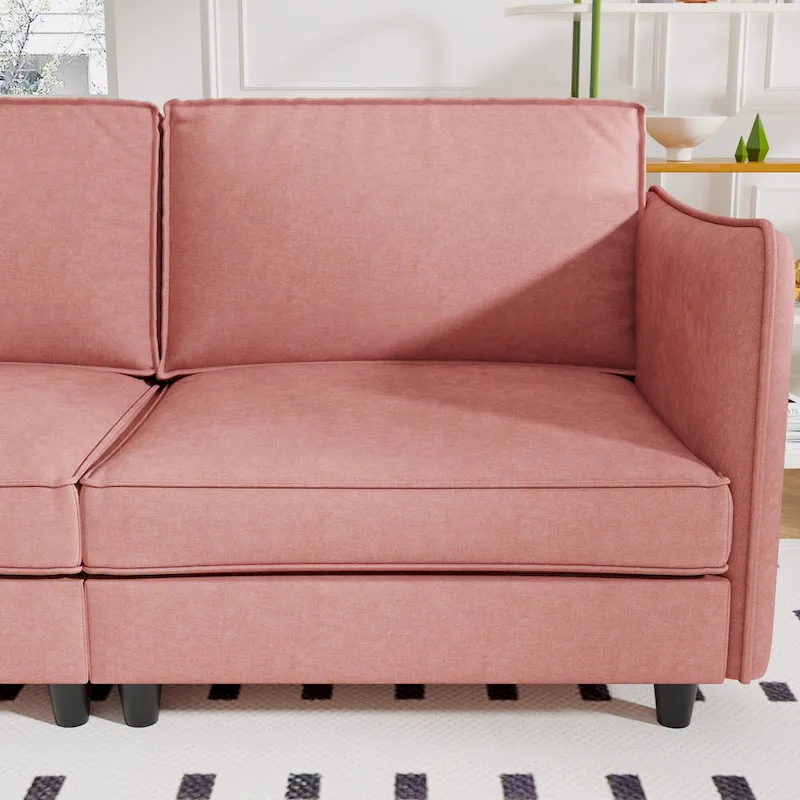Hadley 74.27 Loveseat Sofa with Mid-Century Modern Design