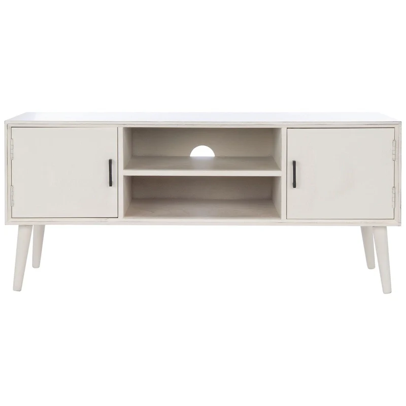 SAFAVIEH Maegan Mid-Century 47-inch Storage Media TV Stand - 47.3  W x 15.8  L x 20  H - 47Wx16Dx20H