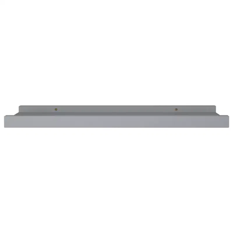 Frame Ledge Shelf Set of 2 Gray MDF Small Wall mounting