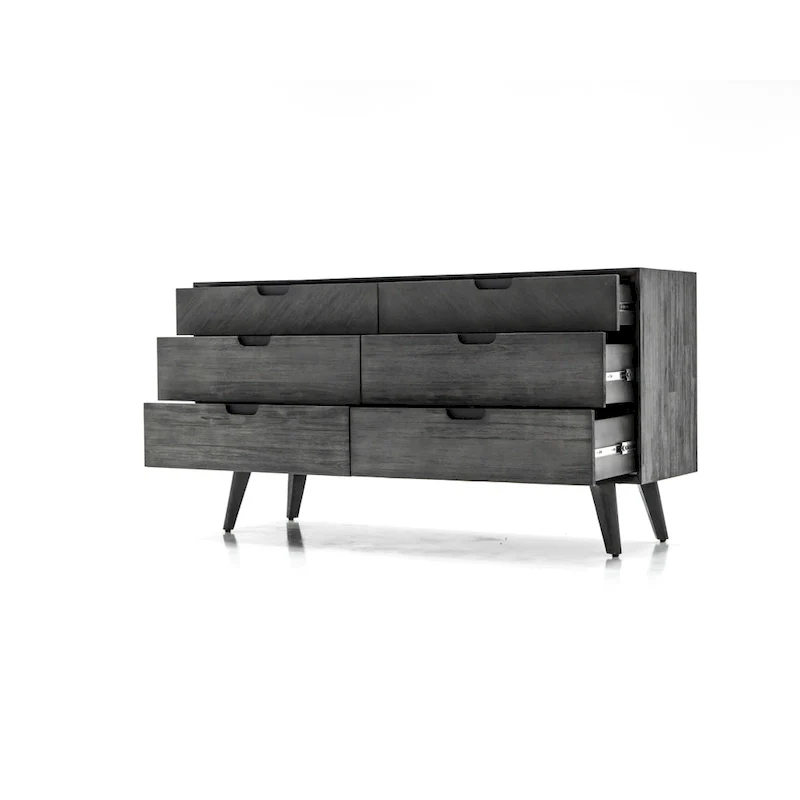 Mohave 4 Piece Acacia Bedroom Set with Dresser and Nightstands