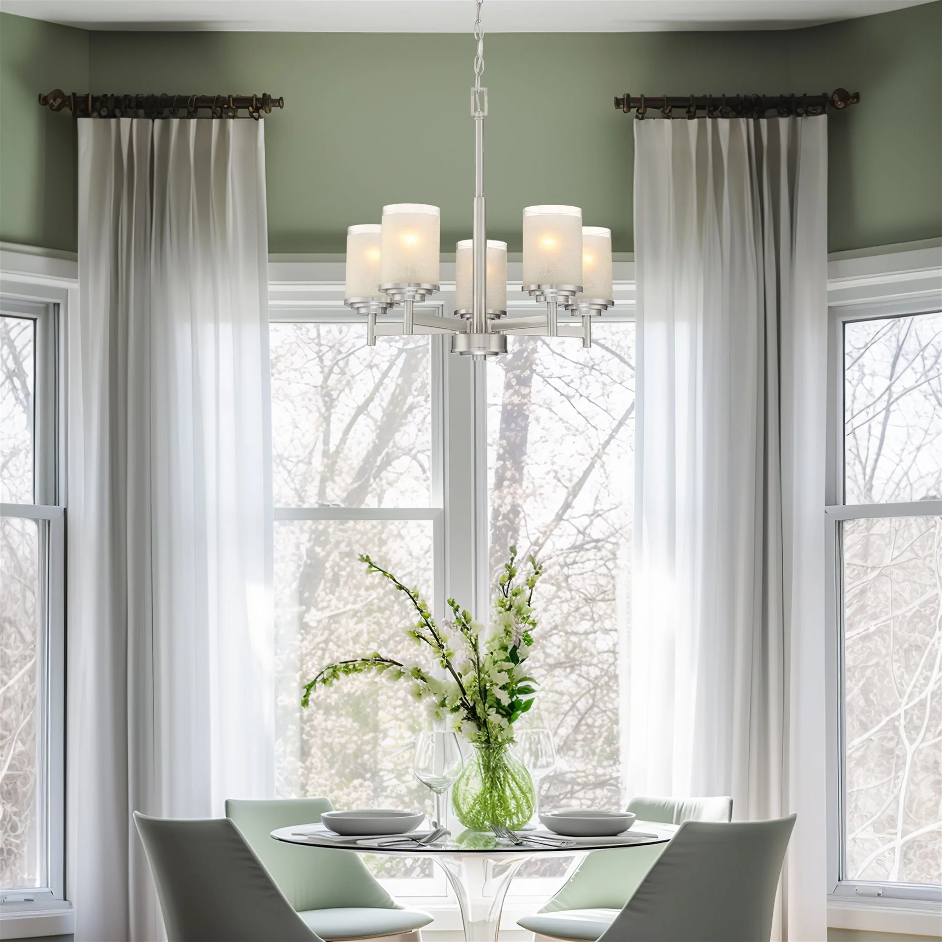 Windsor 19 Modern/Contemporary 5-Light Chandelier