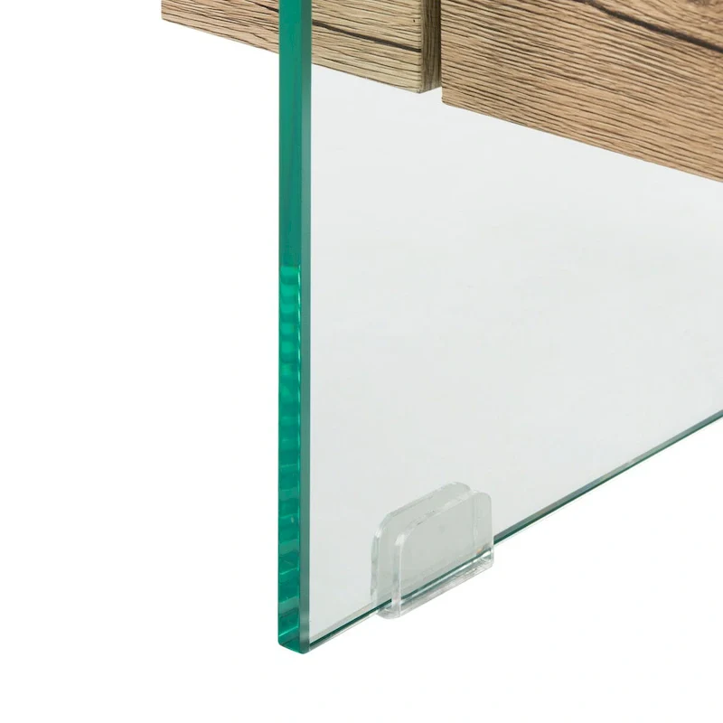SAFAVIEH Gennie Modern Glass Coffee Table - 43.3  x 23.6  x 16.5  - 43Wx24Dx17H