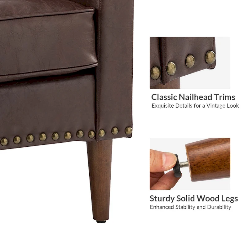 Duarte Transitional Armchair with Sloped Arms Set of 2