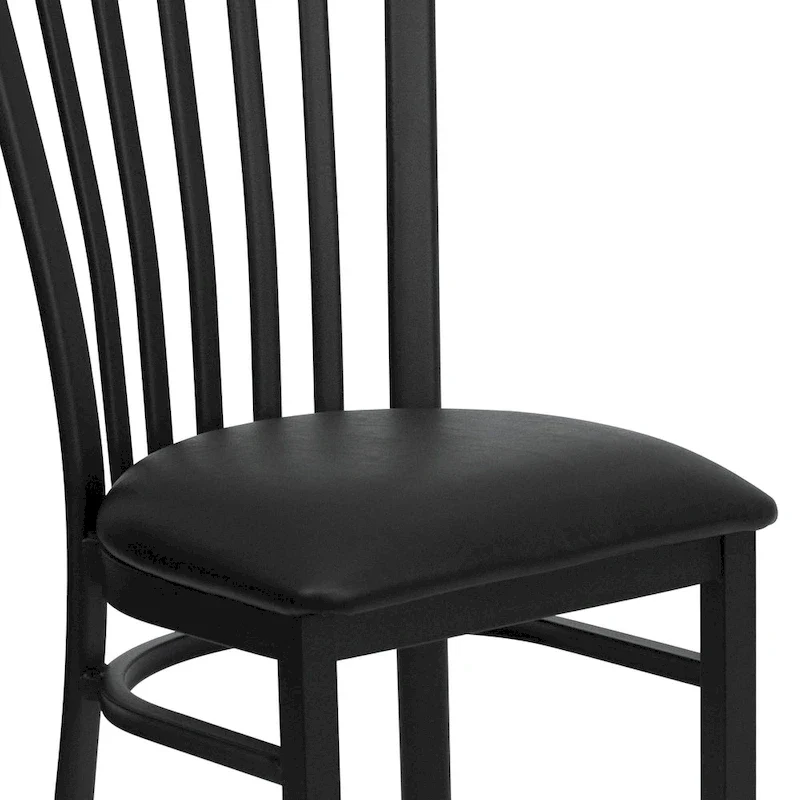School House Back Metal Restaurant Chair - 17.25W x 18.75D x 34.75H - 17.25W x 18.75D x 34.75H