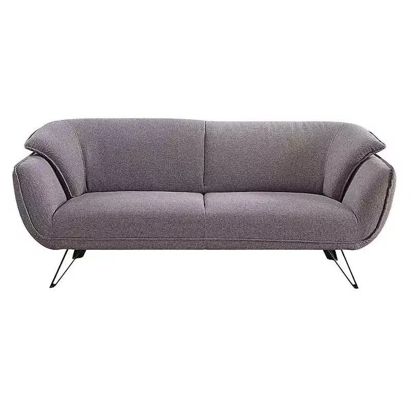 78" Dalya Sofa Gray Linen - Acme Furniture: Velvet Upholstery, Includes 2 Accent Pillows