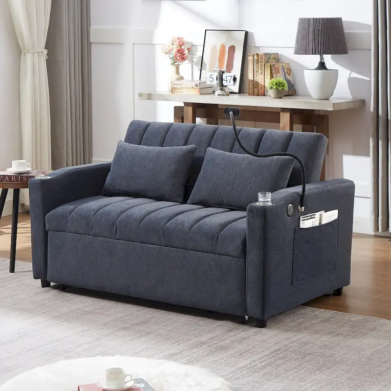 Convertible Loveseat Sofa, Pull Out Sofa Bed