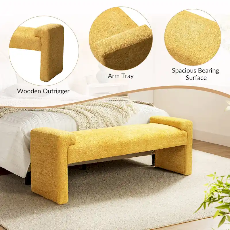 Roland Upholstered Bedroom Bench by HULALA HOME