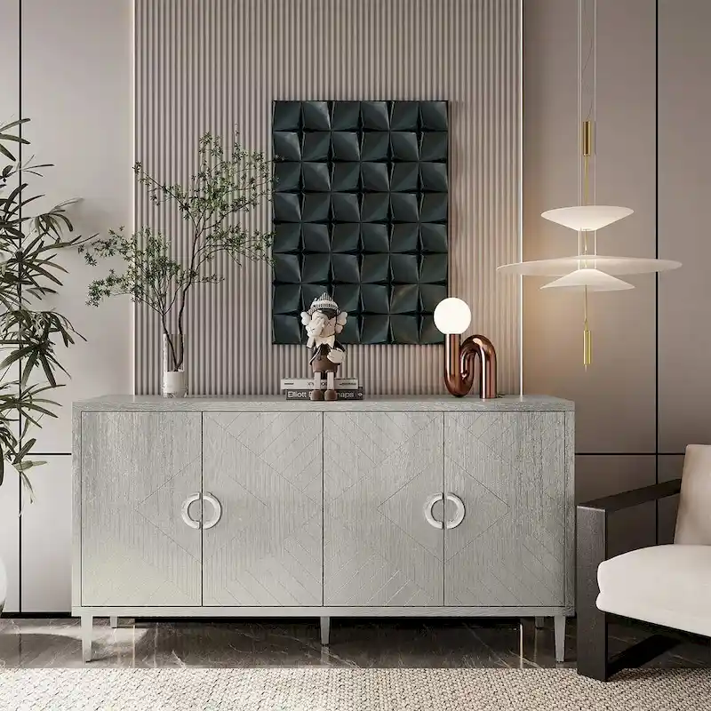 59 Modern and practical 4 doors entry storage cabinet