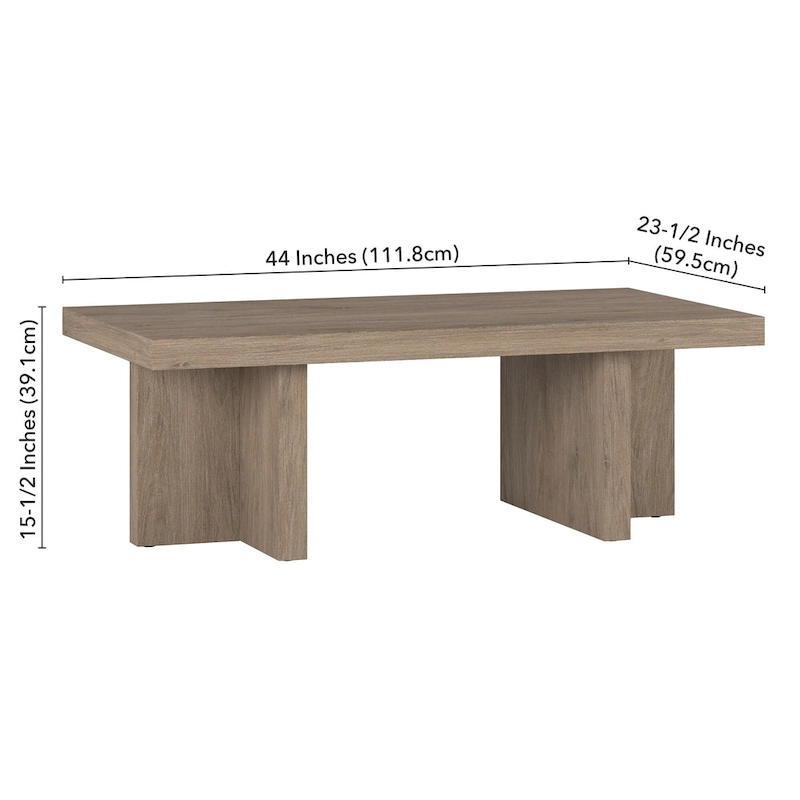 Dimitra 44 Wide Rectangular Coffee Table - 44 Wide