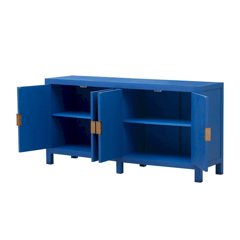 Ash Veneer 60 Sideboard Cabinet with Adjustable Shelves