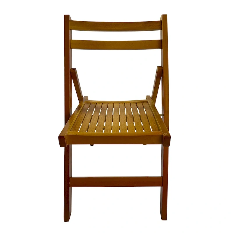 Furniture Slatted Wood Folding Special Event Chair,Set of 4