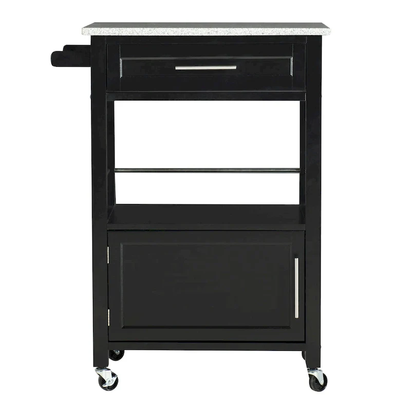 Elaine Mobile Kitchen Cart with Granite Top