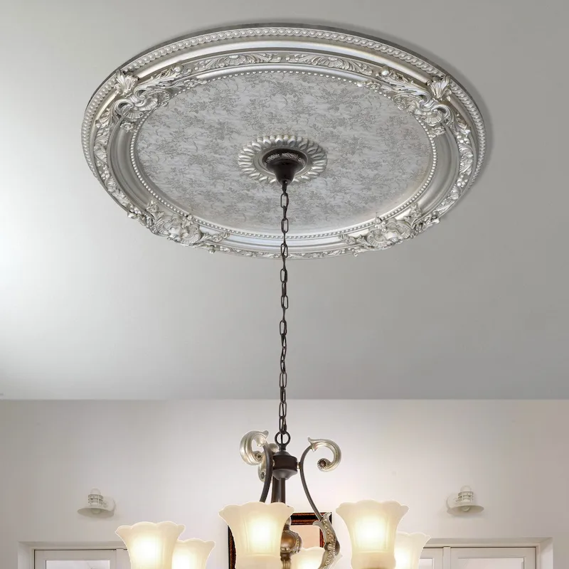 Blanco Round Chandelier Ceiling Medallion 36in